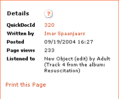 Detailed information about a single article on the site.