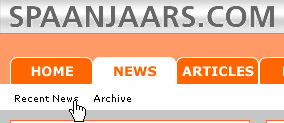 On the Sub Menu, click one of the categories to display the content in that sub category.