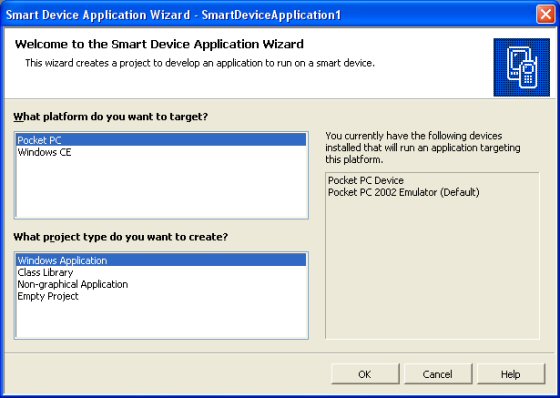 The Smart Device Application Wizard