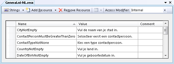 The Dutch Translations of the Resources