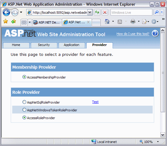 The Website Administration Tool