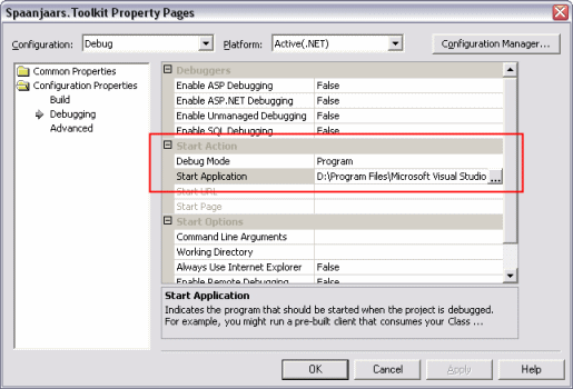 The Property Pages in Visual Studio .NET